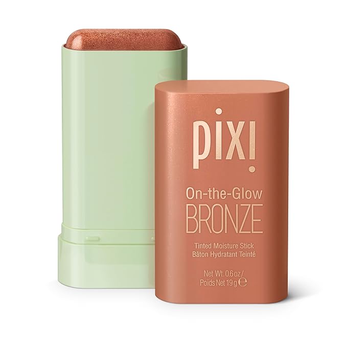 Pixi On-the-Glow Bronze - RichGlow, Hydrating Tinted Moisture Bronzer Stick with Ginseng, Aloe Vera & Fruit Extracts, For Cheeks & Lips, 19g / 0.6oz, Paraben-Free-VivaGrace Women