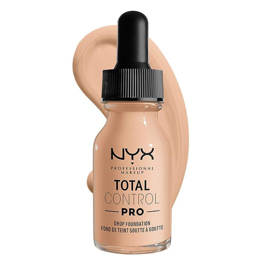 NYX PROFESSIONAL MAKEUP Total Control Pro Drop Foundation, Skin-True Buildable Coverage - Vanilla-VivaGrace Women