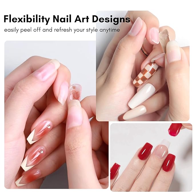 Makartt Peel Off Gel Base Coat: 15ML UV Peelable Base for Gel Nail Polish, Press-On, Nail Tips – Easy Removal, No Soak-Off, UV LED Lamp Required, for Beginners Thin Nails-VivaGrace Women