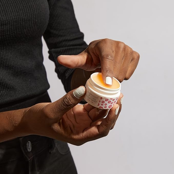 Fizz & Bubble Overnight Lip Icing Treatment with Vitamin E, Shea Butter, Hyaluronic Acid, Beeswax & More - Coconut & Peach - 0.5 Fl Oz-VivaGrace Women