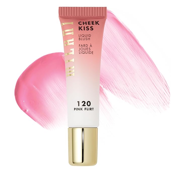 Milani Cheek Kiss Liquid Blush Makeup - Blendable & Buildable, Lightweight Cheek Color (Pink Flirt)-VivaGrace Women
