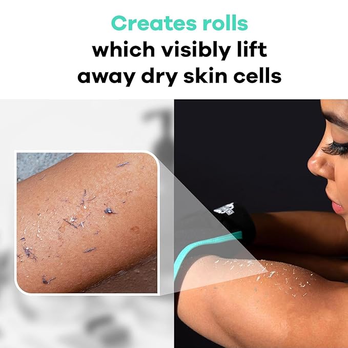 Dermasuri Deep Exfoliating Glove for Shower - Scrubbing Mitt Body Scrubber Gloves Skin Exfoliator & Eliminates Dead Skin - Keratosis Pilaris Scrub Spray Tan Remover - Korean Skincare for Body (2 Pack)-VivaGrace Women