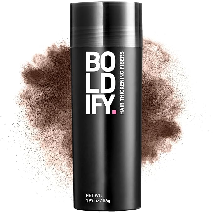 BOLDIFY Hair Fibers (56g) - Fill In Thinning and Fine Hair for an Instantly Fuller, Thicker Look - 14 Shades for Women & Men - Medium Brown-VivaGrace Women