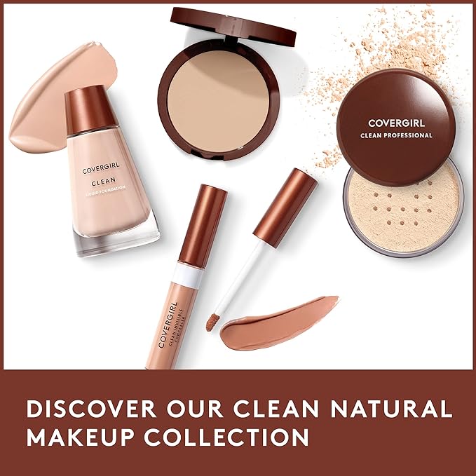 COVERGIRL Clean Normal Skin Foundation (Packaging May Vary) , 125 BUFF BEIGE, 1 Fl Oz (Pack of 1)-VivaGrace Women