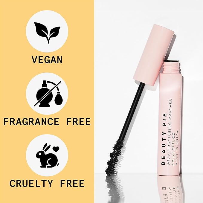 Wrap Star Tubing Mascara For Lenghtening & Curling & A Smudge-Proof & Flake-Proof Finish (Classic Black)-VivaGrace Women