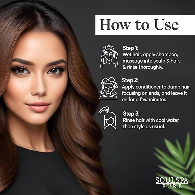 Biotin Shampoo and Conditioner Set with Keratin - Sulfate-Free Advanced Anti-Thinning, Hair Growth Shampoo and Conditioner Combo Repair Formula - with DHT Blockers, for Men & Women - 16 fl oz each-VivaGrace Women