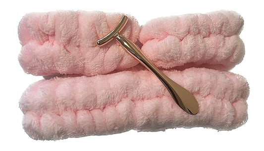 Ohemaa's Shopp Spa Kit, Beauty Kit, Spa Beauty Kit, Pink Spa Headband, Under Eye Soother, Under Eye Depuffer Tool, Beauty Tool, Cosmetic Applicator, Cosmetic Tool, Skin Care Applicator, Skincare Tool-VivaGrace Women