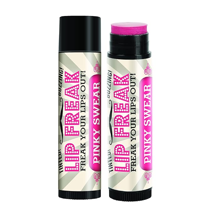 Doctor Lip Bang's BUZZING Lip Balm | Lip Freak | 100% All Natural | Cruelty Free | Pinky Swear | 2 Pack-VivaGrace Women