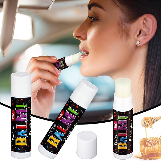 Dunzy 100 Pack Employee Appreciation Gifts Bulk Lip Balms Favors Bulk Small Thank You Gifts Team Appreciation Inspirational Gifts for Women Men Coworkers Staff Teachers Nurses Team-VivaGrace Women