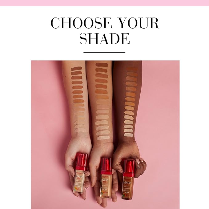 Bourjois Healthy Mix Anti-Fatigue Medium coverage Liquid Foundation 59 Amber, 30ml-VivaGrace Women