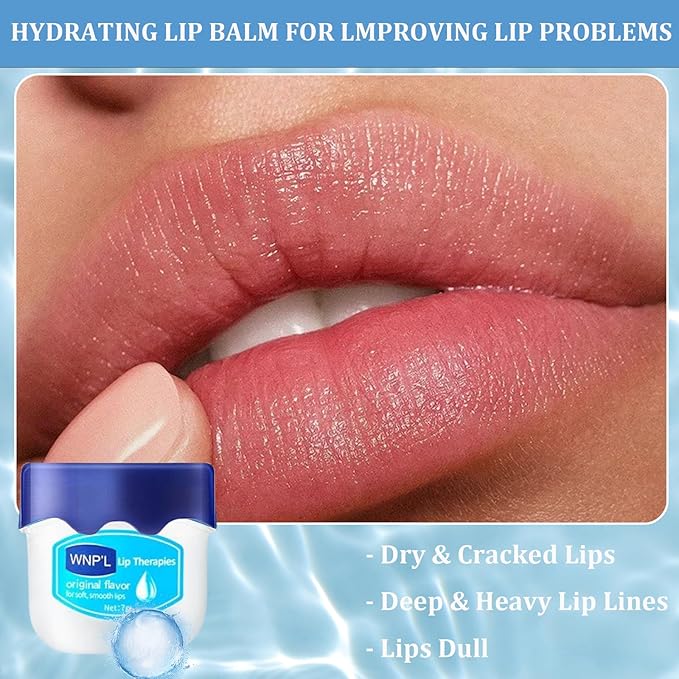 Lip Balm Set, 6Pcs Fruit Moisturizing Lip Balm, Lip Moisturizer Tinted Lip Balm, Hydrating Lip Balm For Reduce Lip Wrinkles, Dead Skin, Dry & Chapped, Cute Lip Balm Set For Women-VivaGrace Women