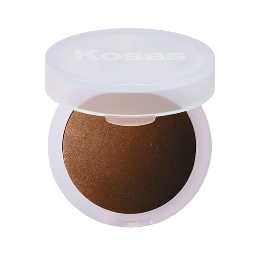 Kosas Cloud Set Face Setting Powder | Smoothing Shine Control, Soft, Sheer Setting Translucent Makeup Finish, Portable & Long-Lasting (Sheer Deep)-VivaGrace Women