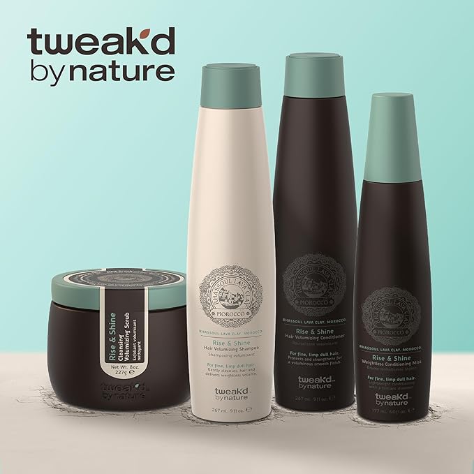 Tweak’d by Nature - Rise & Shine Hair Volumizing Conditioner for Fine Hair, Paraben Free and Sulfate Free Conditioner, Hydrating Hair Care for Soft, Tangle-Free Finish (33.8 ounces)-VivaGrace Women