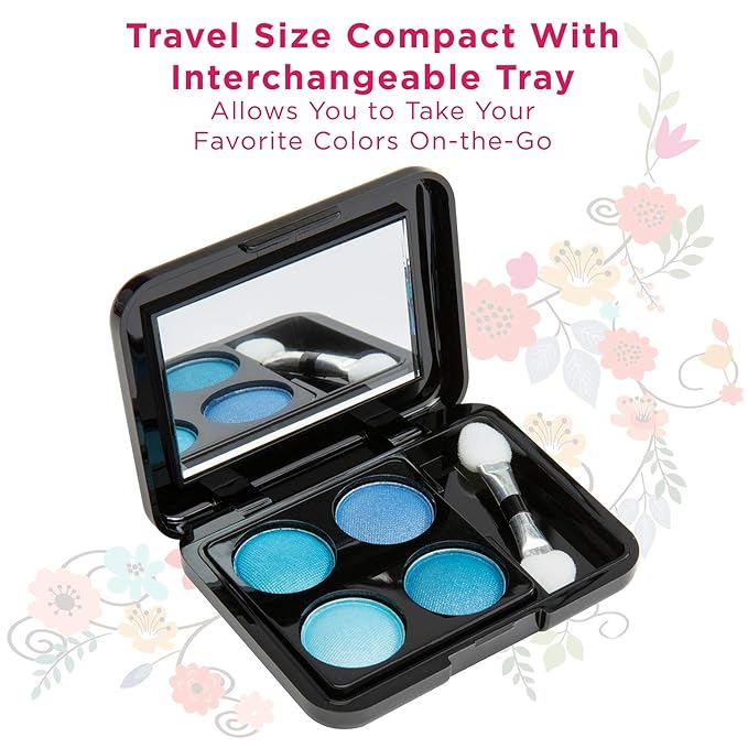 Makeup Kit Gift Set - 51 Piece - 32 Eye Shadows, 2 Blushes, 2 Lip Glosses, 2 Lipsticks, 2 Eye Liner Pencils, 1 Lip Liner Pencil, 1 Mascara - Case with Carrying Handle-VivaGrace Women