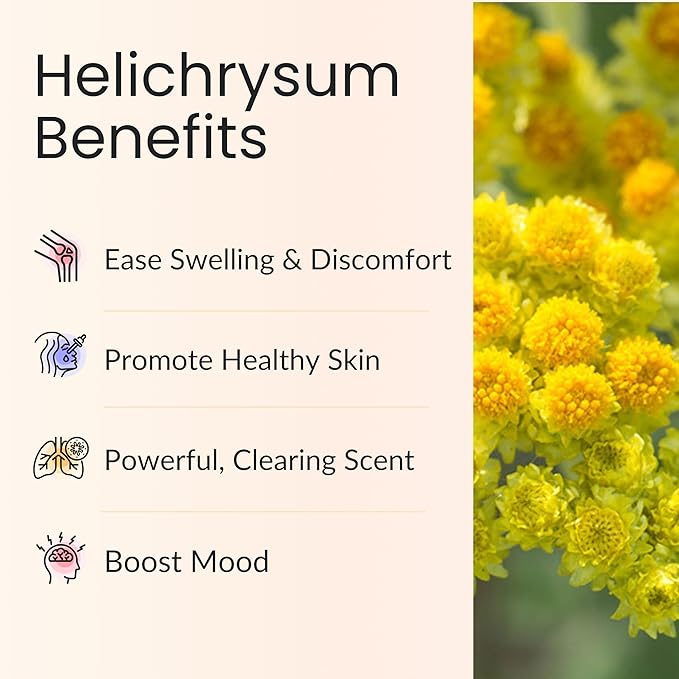 Vitality Extracts Helichrysum Essential Oil - 30ml, Helichrysum Gymnocephalum, Aromatherapy, Skin Care, Happy, Stress Relief, Aches Relief-VivaGrace Women