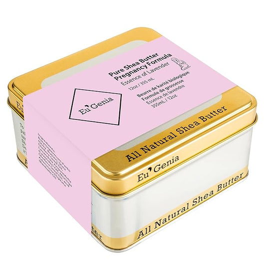 Eu'Genia Pregnancy Formula (Lavender, 12oz), 100% Pure Unrefined Ghanaian Shea, Premium Moisturizer Helps Prevent Stretch Marks, for All Skin & Hair Types-VivaGrace Women