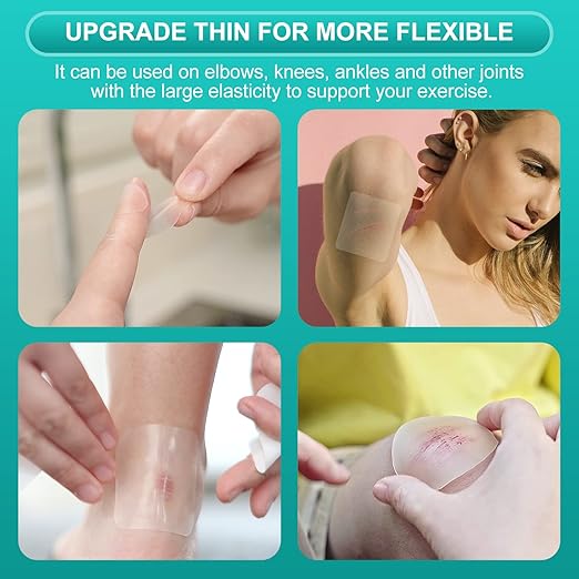 Dimora 20 Pack Hydrocolloid Wound Dressing, Ultra Thin 4" x 4" Large Patch Bandages with Self-Adhesive-VivaGrace Women