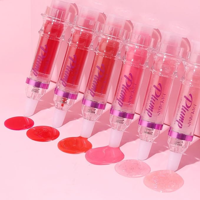 Lip Plumping Booster, Plumping Lip Oil with Chili Extract, Plump & Pout Lip Plumper, Slightly Spicy Lip Plumping Gloss, Fuller Lips Instantly, Hydrating, High-Shine-VivaGrace Women