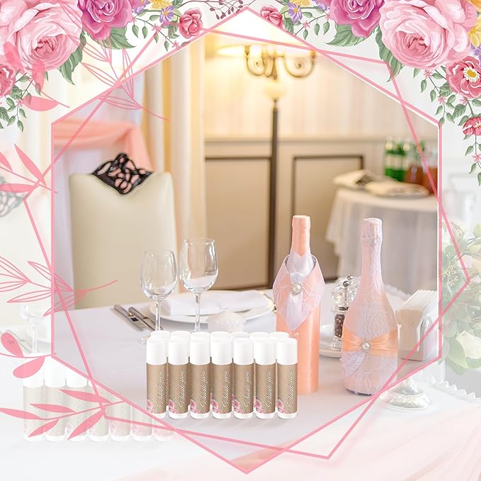 Demissle Jasmine Moisturizing Lip Balm, 40 Pcs Bulk - Thank You for Celebrating with Us, Wedding Favors, Bridal Showers-VivaGrace Women