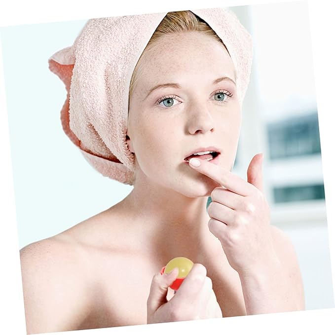 10pcs Box Spherical Lipstick Case Bulk Lip Balm Lipgloss Lip Gloss Round Ball Containers Lip Balm Containers Lip Balm Sphere Container Empty Lip Balm Sphere Lip Balm Bottles Red-VivaGrace Women