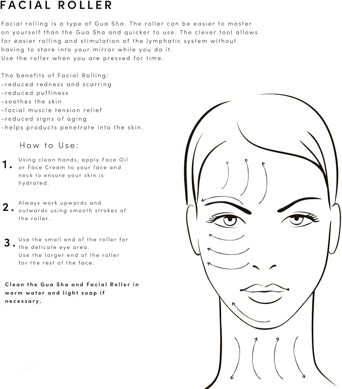 Yssarea Obsidian Roller and Gua Sha - Face Roller | 100% Natural Obsidian Stone Set | Dual Sided Face Massager | Reduces Signs of Aging, Black-VivaGrace Women