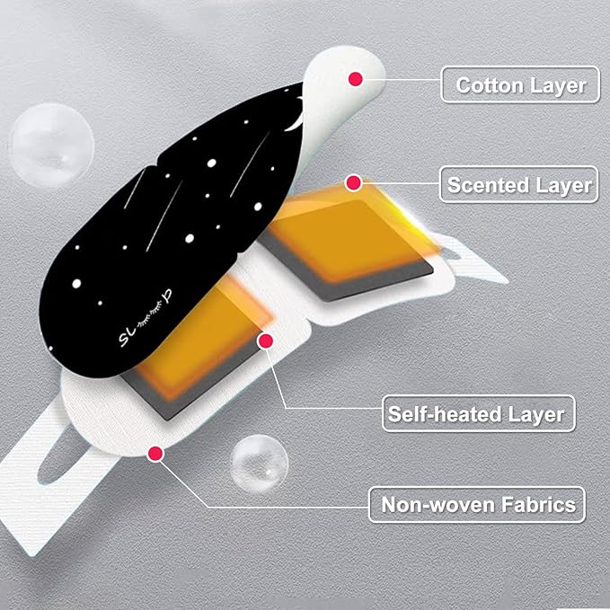 15PCS Steam Eye Mask, No Scent, Self-Heating Eye Mask, Eye SPA Mask, Relieve Eye Strain Fatique, Dark Circles, Puffiness(15pcs)-VivaGrace Women