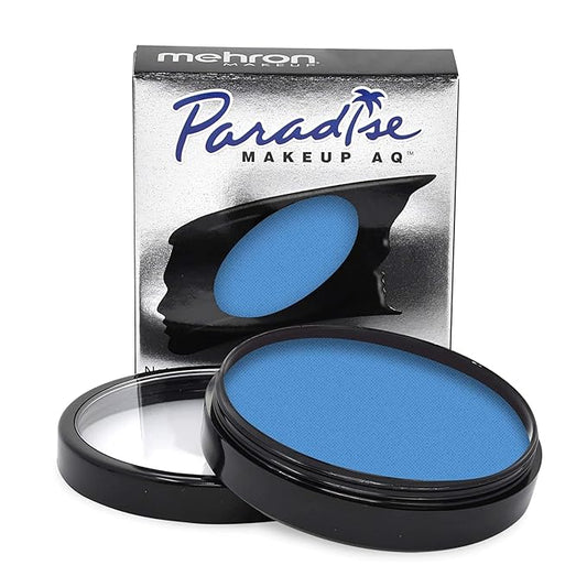 Mehron Makeup Paradise Makeup AQ Pro Size | Stage & Screen Performance, Face & Body Painting, Beauty, Cosplay, and Halloween | Water Activated Face Paint, Body Paint 1.4 oz (40 g) - Sky-VivaGrace Women