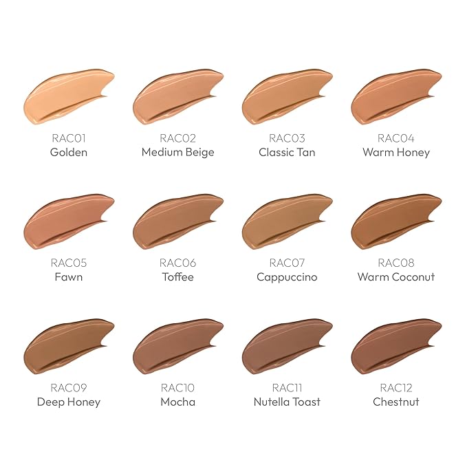 Ruby Kisses All Day Concealer Lightweight Full Coverage Multi-Use Concealer 0.13 Fl Oz (4-1 Mocha (10))-VivaGrace Women