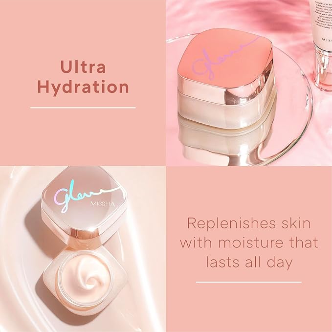 MISSHA Glow Skin Balm 1.69 fl oz/ 50ml 4-in-1 Primer, Moisturizing Cream, Morning Pack, Luminizing Cream for a Flawless Natural Glow Glass Skin-VivaGrace Women