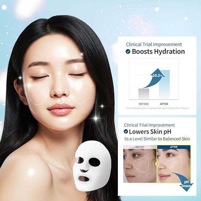 #OOTD Collagen Hydrating Sheet Masks for Face Korean Anti Aging Mask Sheet for Dry Skin & Sensitive Skin, EVE Vegan, Not Tested on Animals, No Parabens, No Sulfates, Hyaluronic Acid, Witch Hazel 10EA-VivaGrace Women