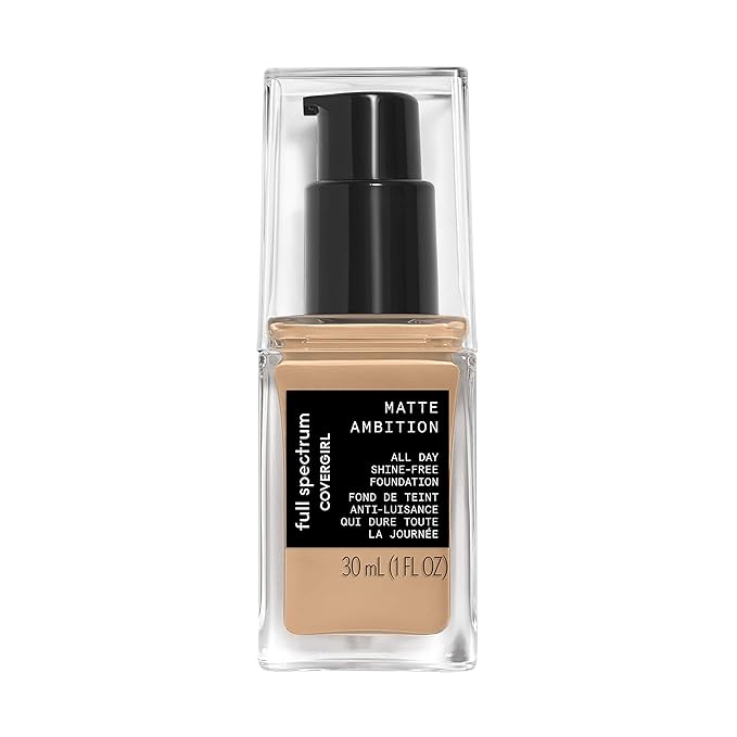 COVERGIRL Matte Ambition, All Day Foundation, Medium Cool 1, 1.01 Ounce-VivaGrace Women