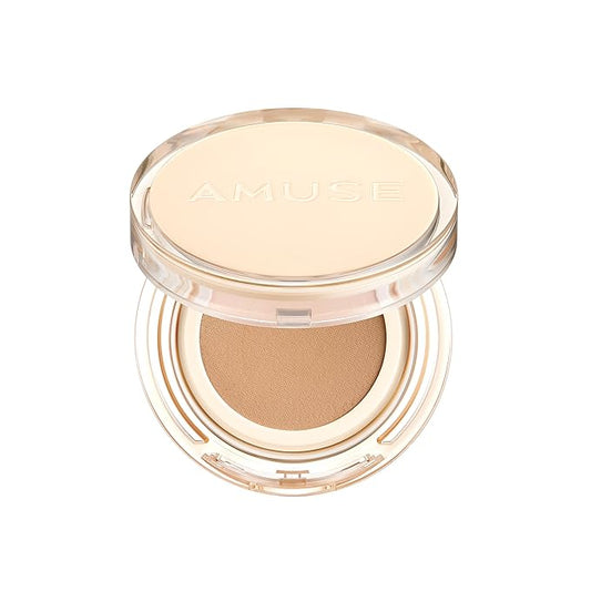 AMUSE Dew Jelly Vegan Cushion Foundation 04 TAN | dewy, glow, long-lasting, double coverage, clean beauty, lightweight, natural look, foundation for sensitive skin, hydrating cushion-VivaGrace Women