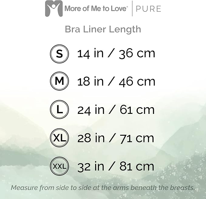 More of Me to Love Organic Cotton and Bamboo Bra Liner 4-Pack (Pearl White, Blush Pink, Stone Gray, Fawn Beige)-VivaGrace Women