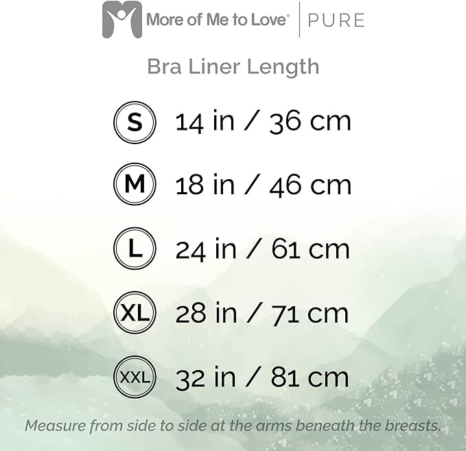 More of Me to Love Organic Cotton and Bamboo Bra Liner 4-Pack (Pearl White, Blush Pink, Stone Gray, Fawn Beige)-VivaGrace Women