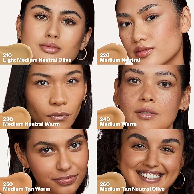 Kosas Revealer Skin-Improving Foundation with SPF 25 Protection - Hydrate, Brighten, Soothe, Plump, Protect Skin - Smoothing Texture, Clean Formula, Natural Finish - Medium Neutral 220-VivaGrace Women