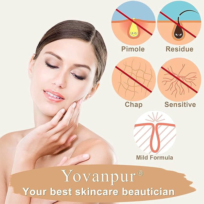 Hard Wax Beads for Hair Removal, Wax Beans for Sensitive Skin, Suitable for Bikini, Legs, Face, Back, Eyebrow, Chest for Women & Men, 300g (10 Oz)/bag-VivaGrace Women