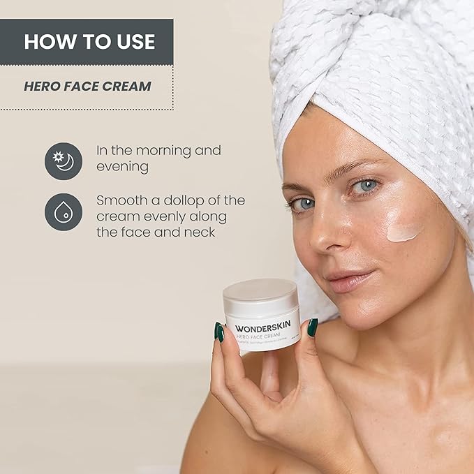 Wonderskin Purevoc Hero Face Cream, Anti Wrinkle Moisturizing Face Cream, Hydrating Face Moisturizer for Women & Men, Anti Aging Face Moisturizer, Daily Facial Moisturizer for Dry Skin-VivaGrace Women
