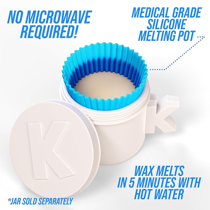 Kenashii Super Beads | Nose Waxing Wax | Specially Formulated | Hypoallergenic | Melting Pot Included | Medical Grade Silicone | Fast, Safe, Ridiculously Satisfying Nose and Ear Hair Removal-VivaGrace Women