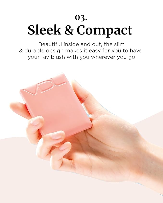 VDL Cheekstain Pastel Blush for Cheeks (Favorite Lavender, 0.2oz) - Lightweight, Velvet Powder Formula - Seamless, Long-Lasting, Natural-Looking Glow | Korean Makeup-VivaGrace Women