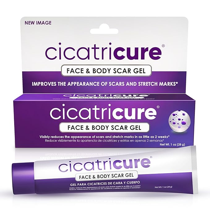 Cicatricure Advanced Scar Gel for Face & Body - Proven Results in 2 Weeks, Scar Treatment for Surgical Scars, Stretch Marks, Scars of Burns and Injuries, Acne Scar Treatment, 1 oz (28 g)-VivaGrace Women
