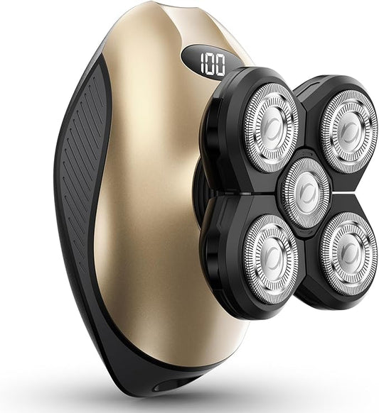 Electric Razors for Women, 5-in-1 Rechargeable Body Shaver - Waterproof Wet Dry Hair Remover - Trimmer for Lady Face Underarms Legs-VivaGrace Women