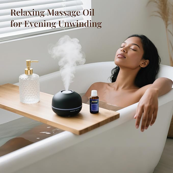 Frankincense & Lavender Botanical Massage Oil – Lightweight Face & Body Oil with Jojoba & Almond – Resin & Floral Aroma for Deep Massage, Fascia Release & Calming Rituals, 30ml (1.0 fl oz)-VivaGrace Women