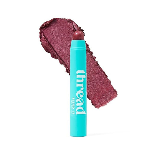 Thread Beauty Blend It Multi-Stick, Creamy, Buildable Color and Highlighter for Eyes, Cheeks, and Face, Fearless - Plum Shimmer-VivaGrace Women