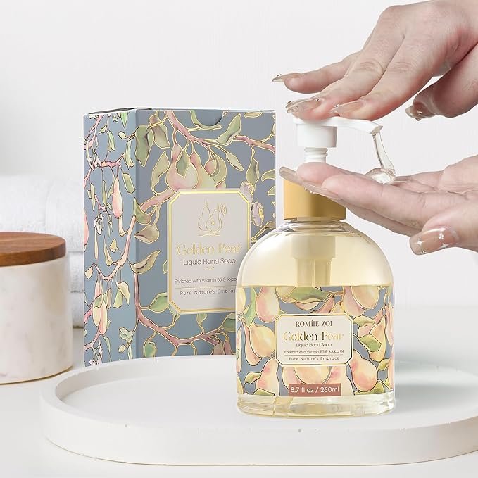 Liquid Hand Soap with Gift Box - Golden Pear - 260ml/ 8.7 fl.oz