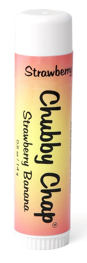 Chubby Chapstick - One (1x) Large Jumbo Chapstick Natural Chapstick - .5 Ounce Lip Balm (Strawberry Bannana)-VivaGrace Women