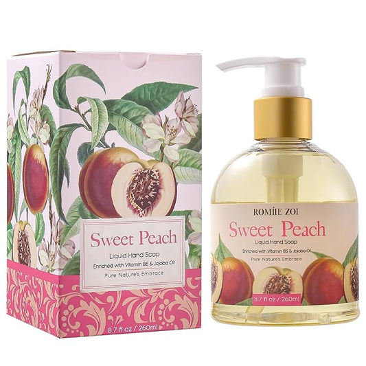 Liquid Hand Soap with Gift Box - Sweet Peach - 260ml/ 8.7 fl.oz