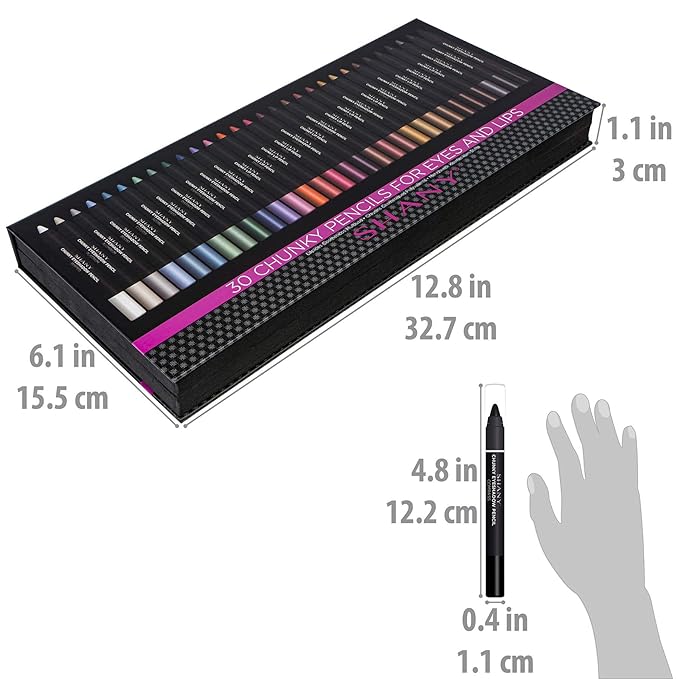 SHANY Multi-Use 30 Colors Chunky Pencil Set, Multi