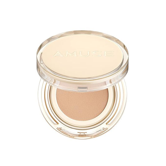 AMUSE Dew Jelly Vegan Cushion Foundation 02 NUDE | dewy, glow, long-lasting, double coverage, clean beauty, lightweight, natural look, foundation for sensitive skin, hydrating cushion-VivaGrace Women