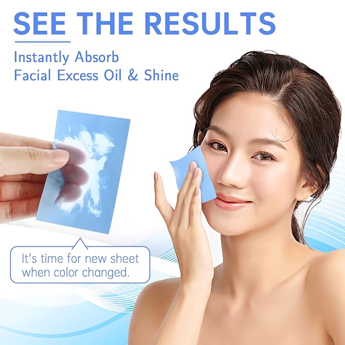 Great Absorbent Oil Blotting Sheets for Face - 10% Larger Oil Control Film 4pk/200 Makeup Friendly Blotting Paper for Oily Skin, High-Performance, Tear-proof Oil Absorbing Tissues-VivaGrace Women