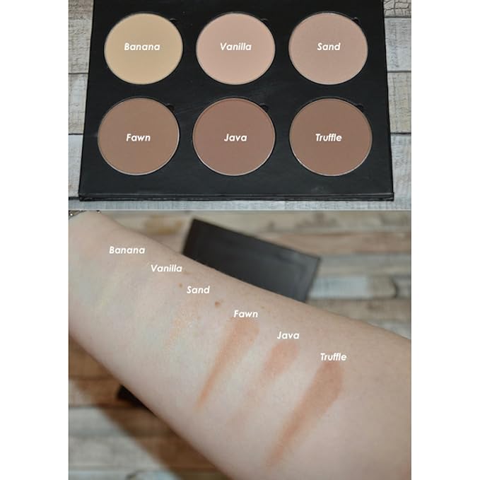Banana Setting Highlighting Pressed Powder Makeup - Yellow Under Eye Concealer, Color Corrector, Contour Highlight Palette Refill Magnetic Pan 37mm, Professional Cosmetics, Paraben Gluten Cruelty Free-VivaGrace Women